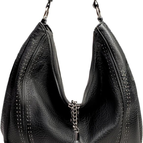 Women Oversized Leather Hobo Bag Crossbody Shoulder Tote Purse - Picture 1 of 6